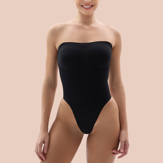 CHELSEA LANE SEAMLESS REMOVABLE THONG BODYSUIT